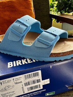Birkenstock Arizona Sandal in Light Blue